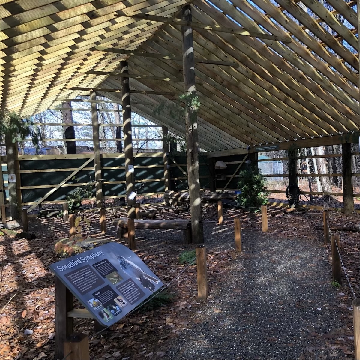 A songbird aviary at VINS